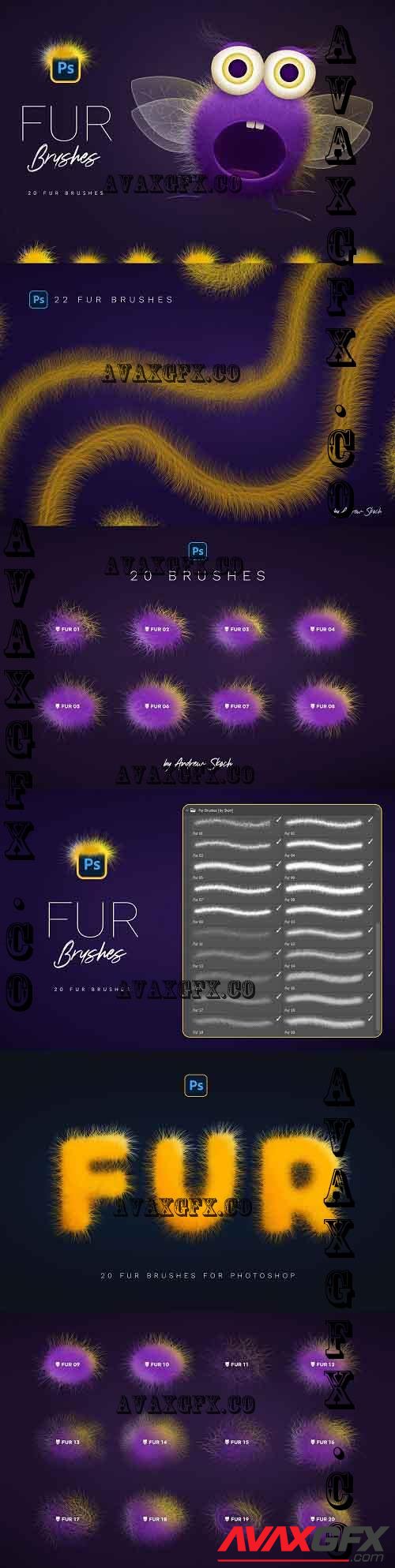 Fur Photoshop Brushes - 7377246