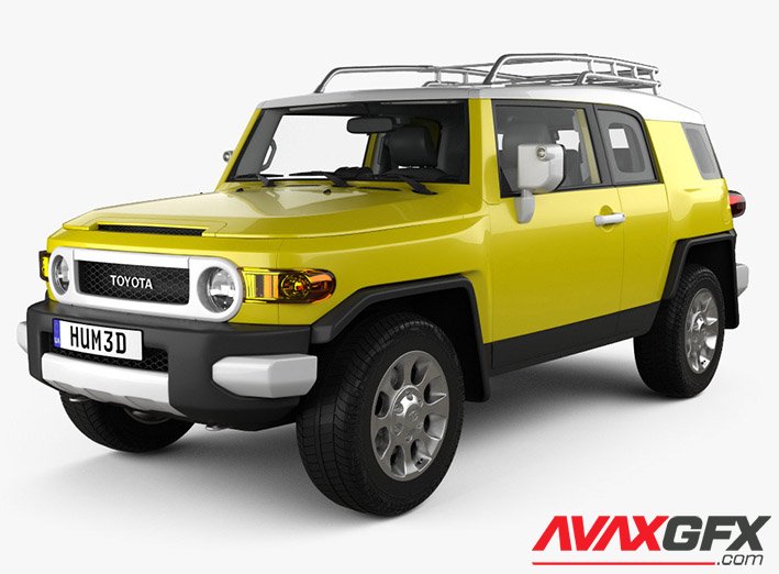 Toyota FJ Cruiser with HQ interior 2014 3D