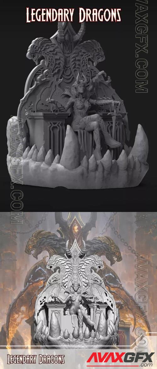 Fury on Throne 3D Print