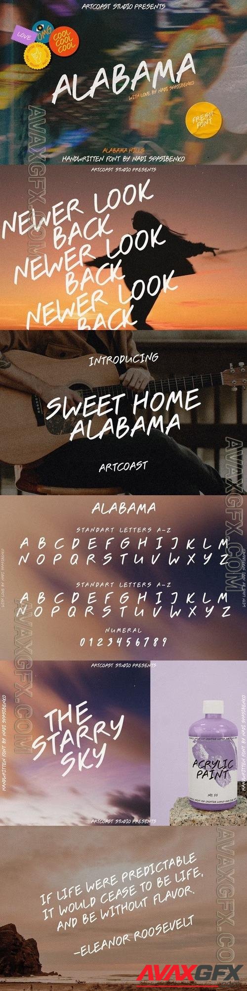 Alabama Handwritten Font PVVWNGT