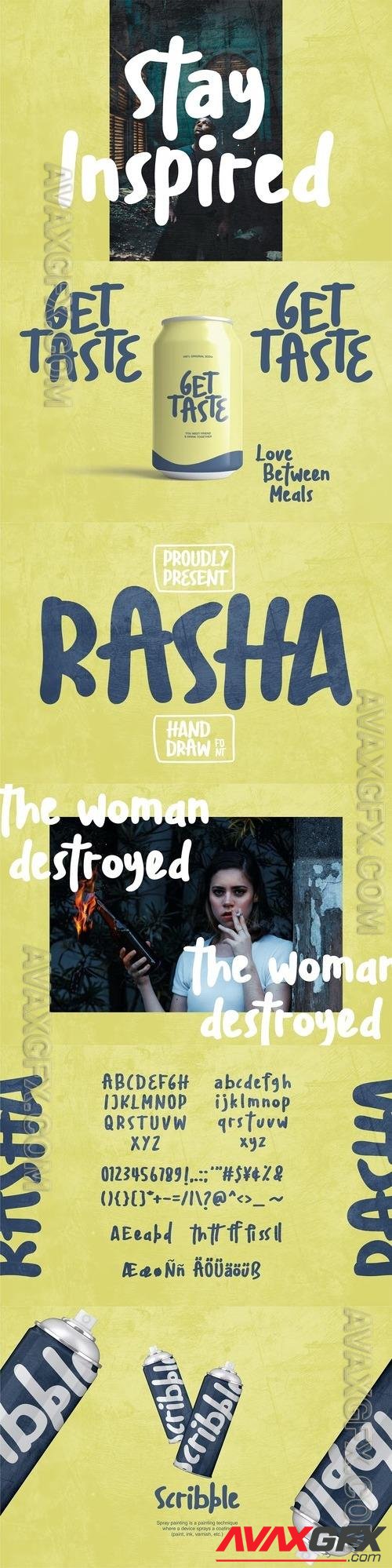 Rasha | Handdraw Font ZY6Y4YY