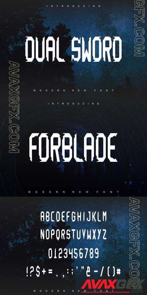 Forblade Font CYWBZTC