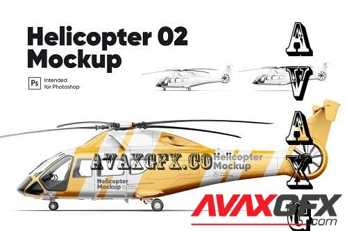 Helicopter 02 Mockup - JRYF869