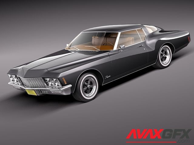 Buick Riviera GS Boattail 1971 3D