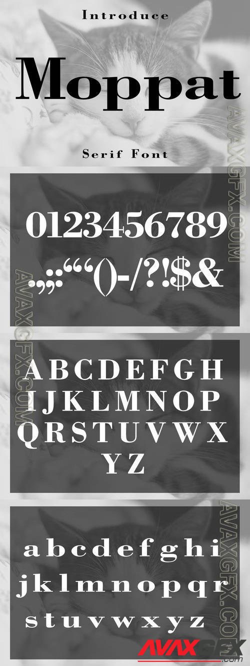 Moppat Serif Font XBR4W7W