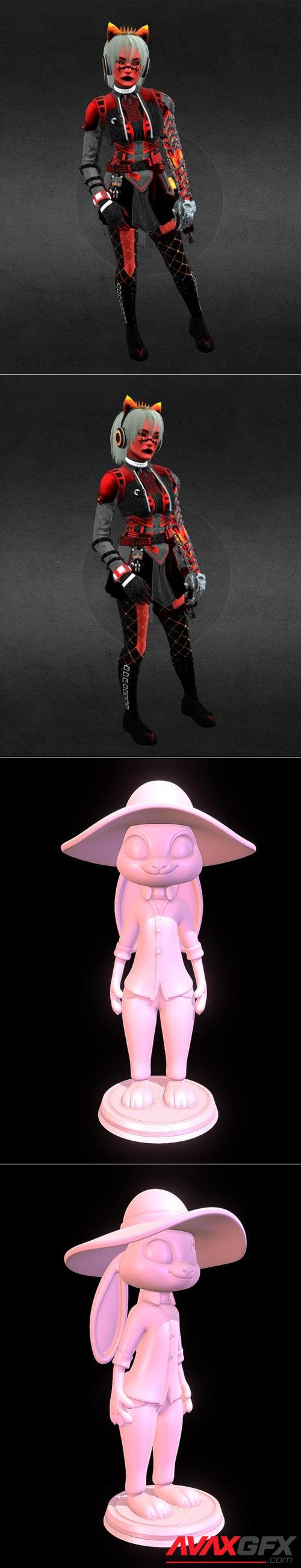 Judy Hopps Farmer - Zootopia and Seraph Fallen Fiend From CODM – 3D Print