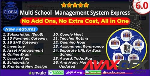 CodeCanyon - Global v6.0 NULLED - Multi School Management System Express - 21975378