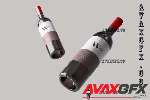 Wine Bottle Mockup - 7381400