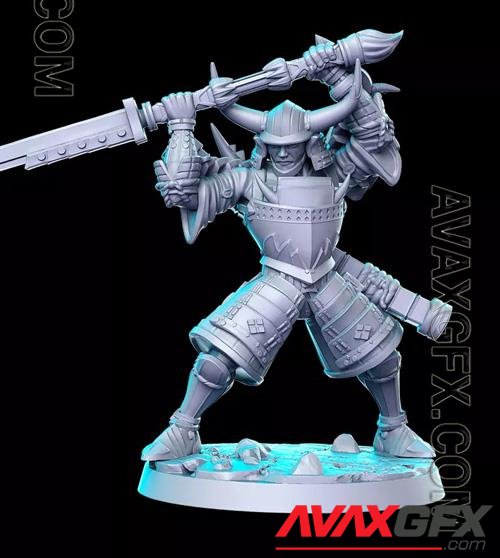 Kuroda (Nodachi wielding Samurai) 3D Print