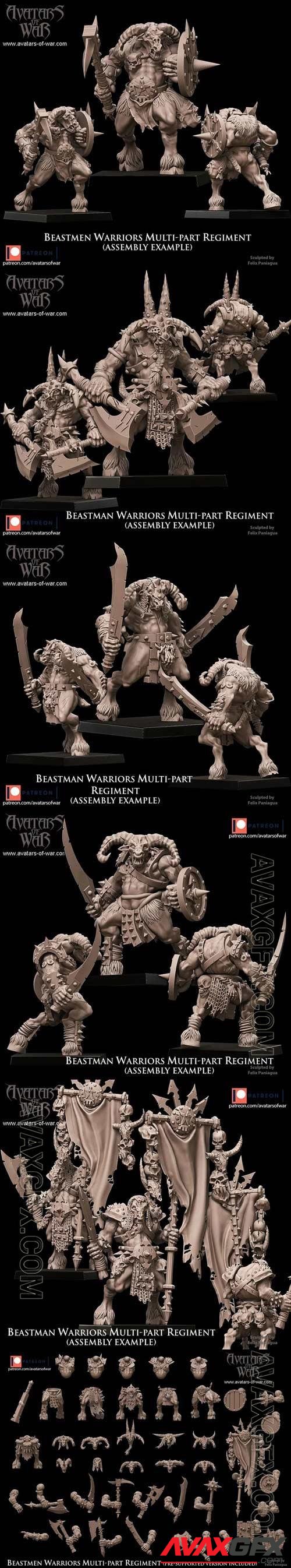 Avatar of War - Beastman Warriors - april 2022 3D Print