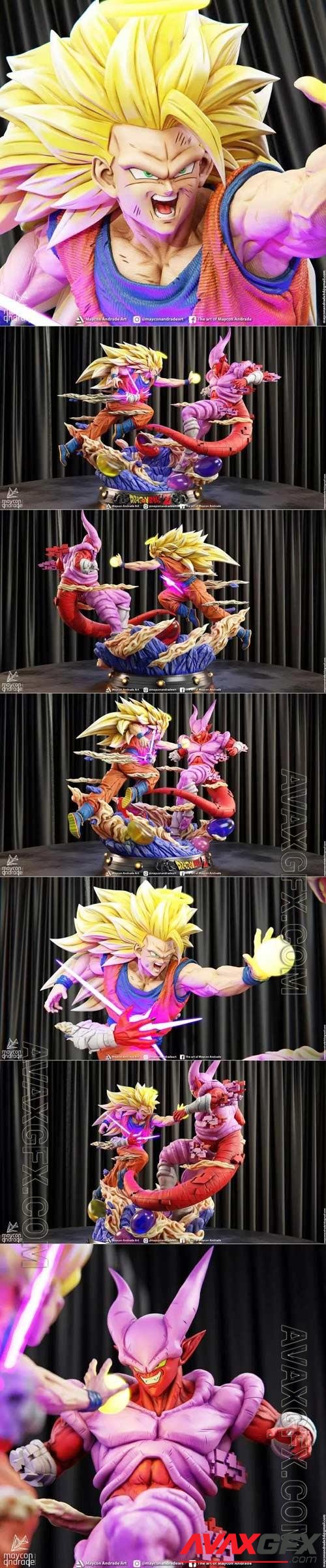 Goku Vs Janemba 3D Print