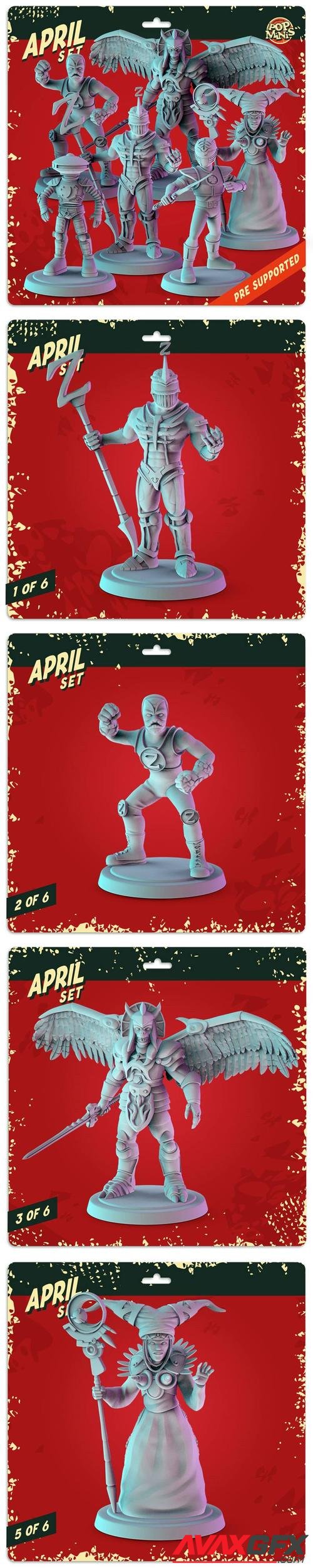 Pop Minis April 2022 Set – 3D Print