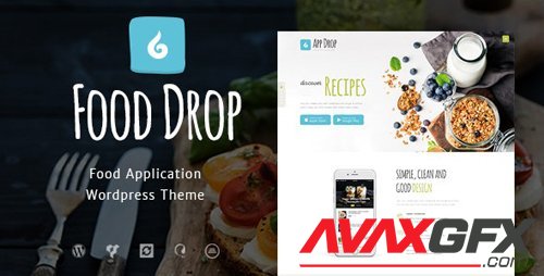 ThemeForest - Food Drop v1.3 - Meal Ordering & Delivery Mobile App WordPress Theme - 19357492