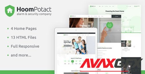 ThemeForest - HoomPotact v1.0 - Smart Alarm & Security Systems HTML Template - 23990859