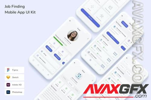 Job Finding Mobile App UI Kit 9HA2UCT