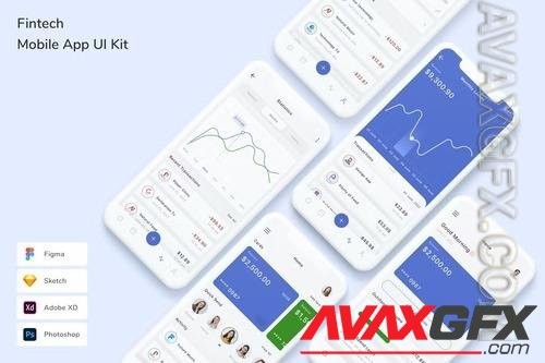 Fintech Mobile App UI Kit EWJNHWL