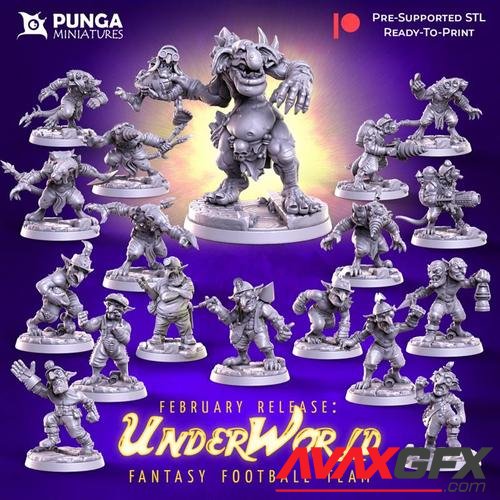 Punga Miniatures - Underworld Team for Fantasy Football February 2021 – 3D Print