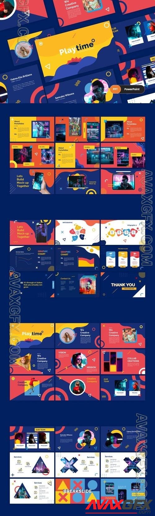 Playtime - Creative Pop Art PowerPoint Template