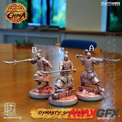 Dynasty Spearmen 3D Print