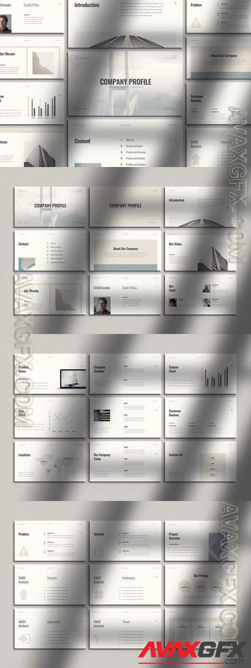 Company Profile Minimalist PowerPoint Presentation