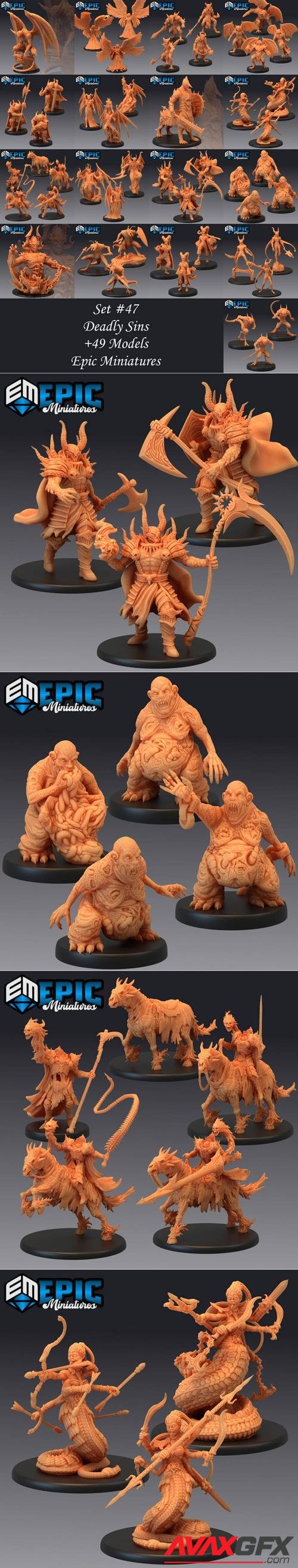 Epic Minis - Deadly Sins – 3D Print