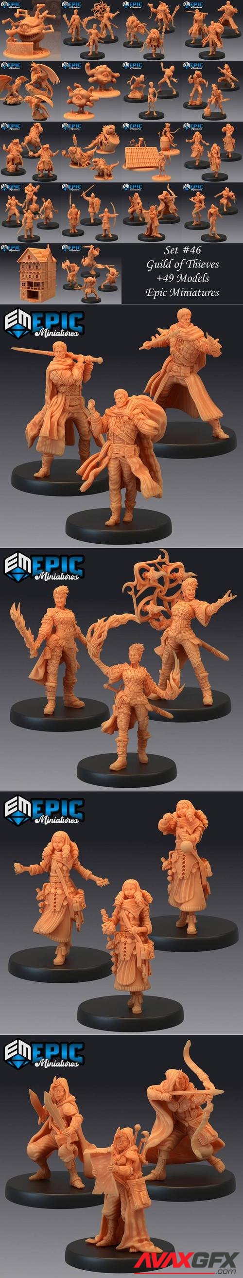 Epic Minis - Guild of Thieves – 3D Print