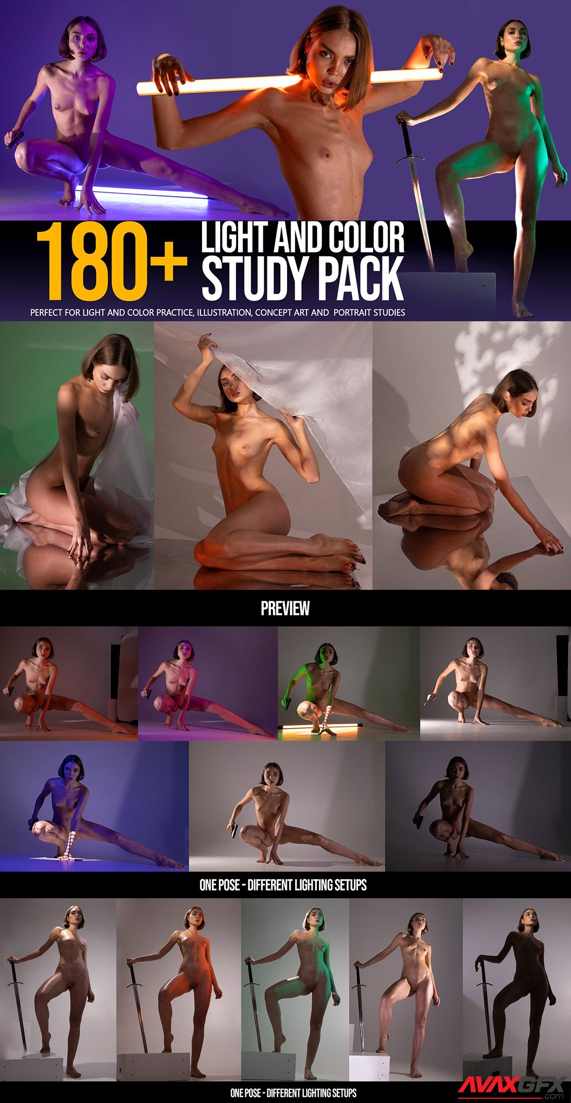 ArtStation 180+ Light & Color Study Pack