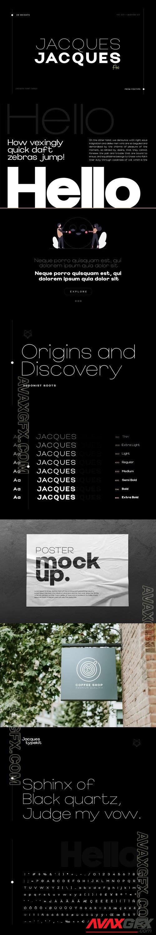Jacques Pro Display Typeface J86VTE8