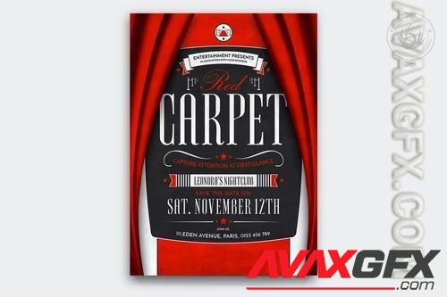 Red Carpet Flyer Template