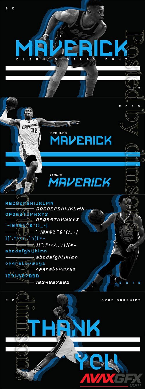 Maverick Clean Display Font OTF, TTF