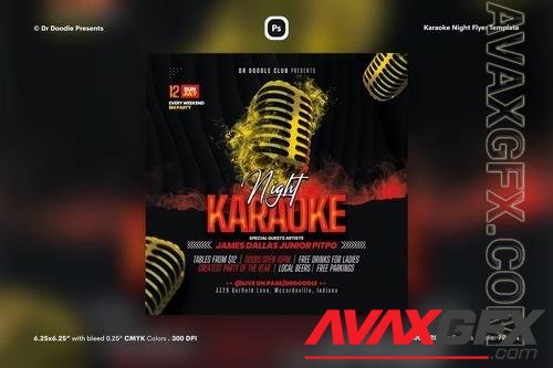 Karaoke Night Flyer 9CV5GJB