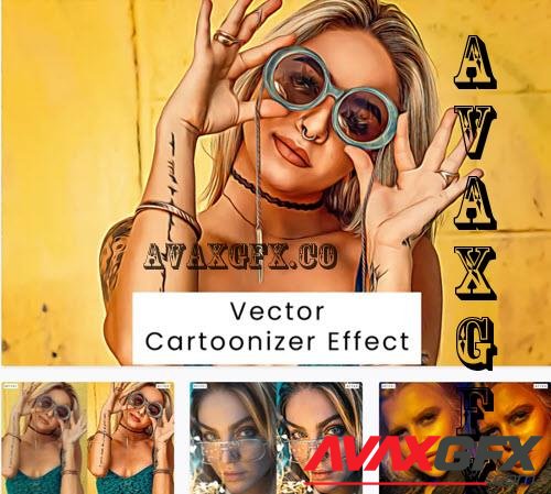 Vector Cartoonizer Effect - BQ9D6RL