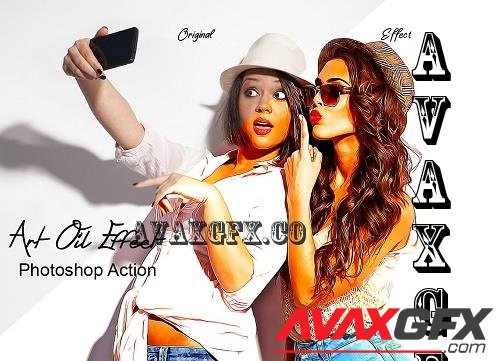 Art Oil Effect Photoshop Action - 7401000