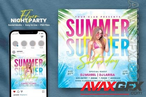Summer Party Flyer - Muirel PW9SLNZ