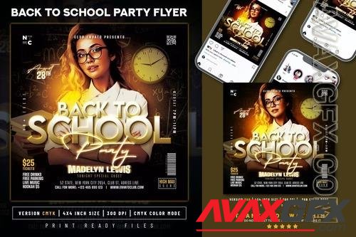 Back to School Party Flyer SCWQH3H