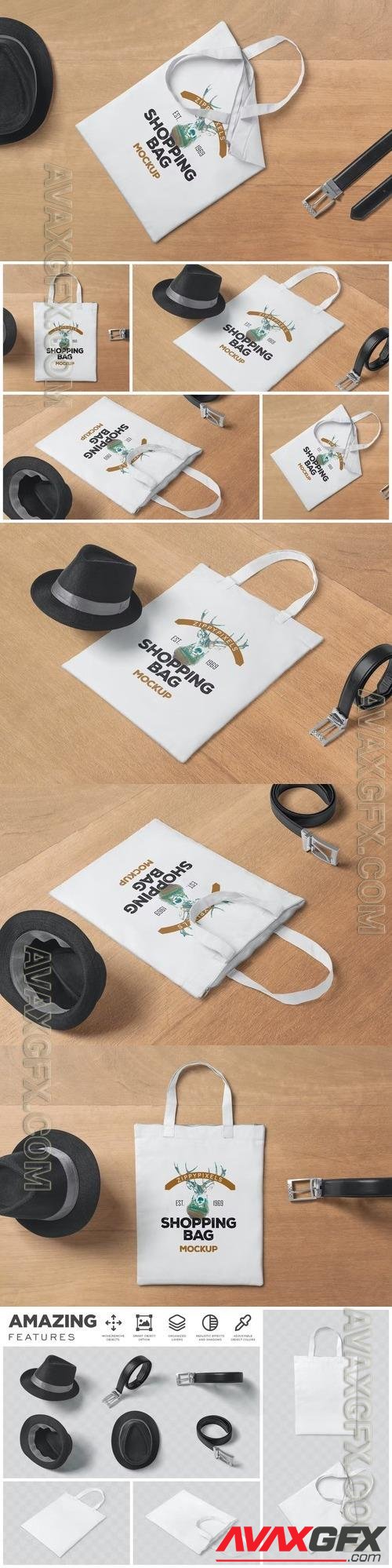 Canvas Shopping Bag Mockups