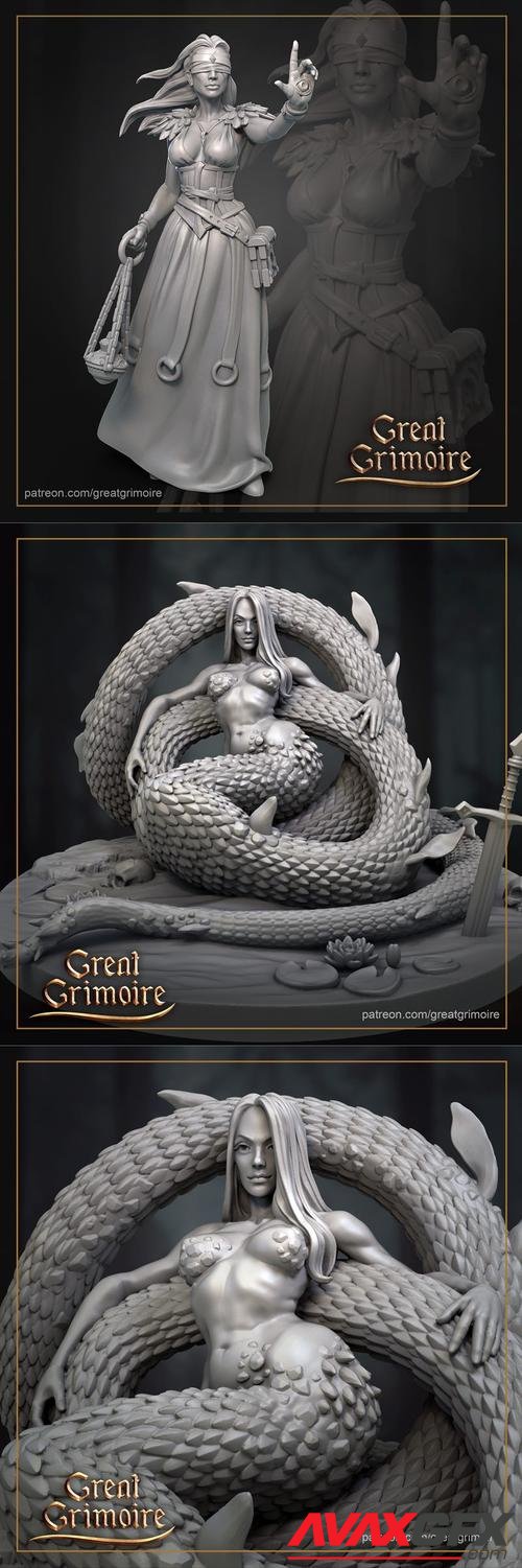 Great Grimoire - Cassandra and Serpent – 3D Print