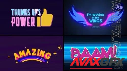 Cartoon Title Logo Reveal Animations Pack 2 [After Effects] 38724287