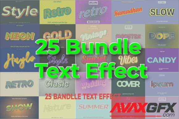 Bundle Text Effect 25