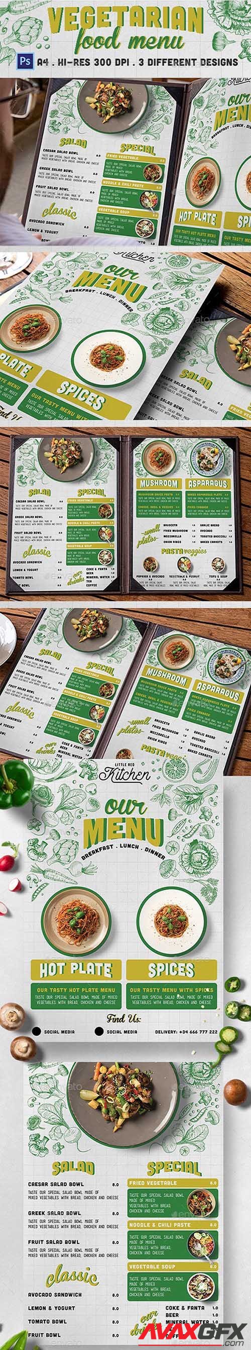 Graphicriver - Vegetarian Restaurant Menu 20946908