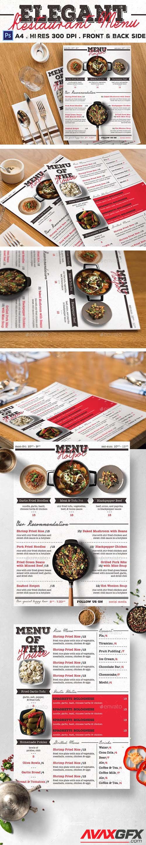 GraphicRiver - Elegant Restaurant Menu 20767987