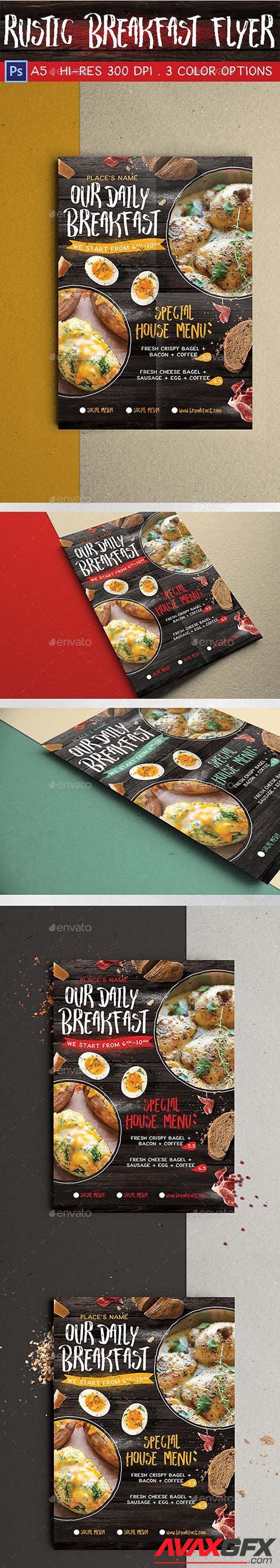 GraphicRiver - Rustic Breakfast Flyer 21781581