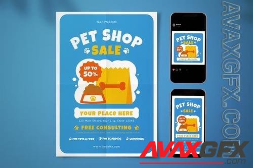 Pet Shop Flyer Set