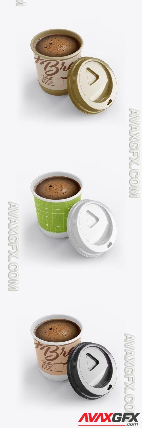 Paper Coffee Cup With Sleeve Mockup