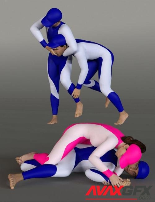 Grappling Poses Volume 2 for Genesis 8 and 8.1