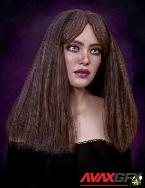 Biscuits Flo Hair with dForce for Genesis 8 Female(s)