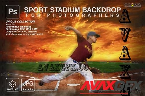 Baseball Backdrop Sports Digital V50 - 7395095