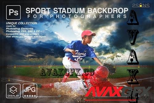 Baseball Backdrop Sports Digital V55 - 7395090
