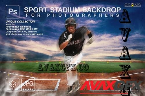 Baseball Backdrop Sports Digital V59 - 7395021