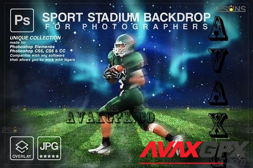 Football Backdrop Sports Digital V46 - 7395104